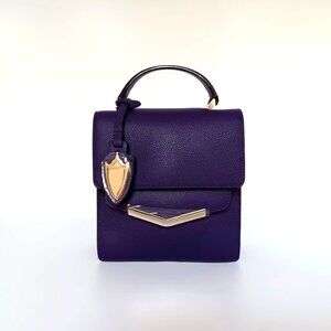 Mia Crossbody American Amethyst Leather Handbag Time's Arrow NWT MSRP $198